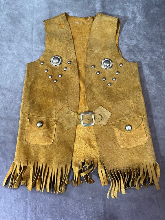 Kid’s Leather Western Vest