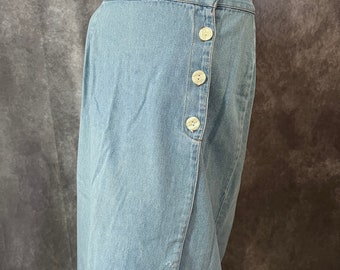 Vintage 1970s Jean Skirt by California Influence Size 6