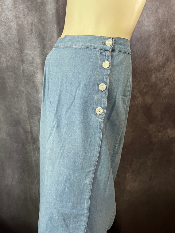 Vintage 1970s Jean Skirt by California Influence S