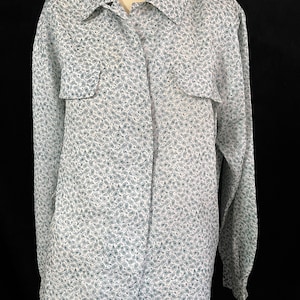 Vintage 80s Paisley Blouse Size 10