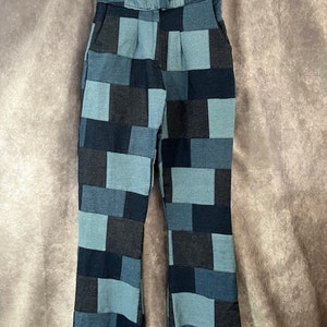 Denim Patchwork Flair Jeans Size 26