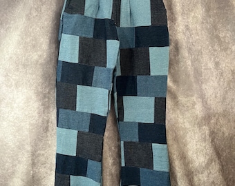 Vaqueros con parches de mezclilla, talla 26