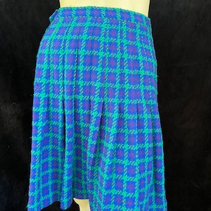 Women&#39;s Vintage Wool Blend Pleated Skirt Size 10
