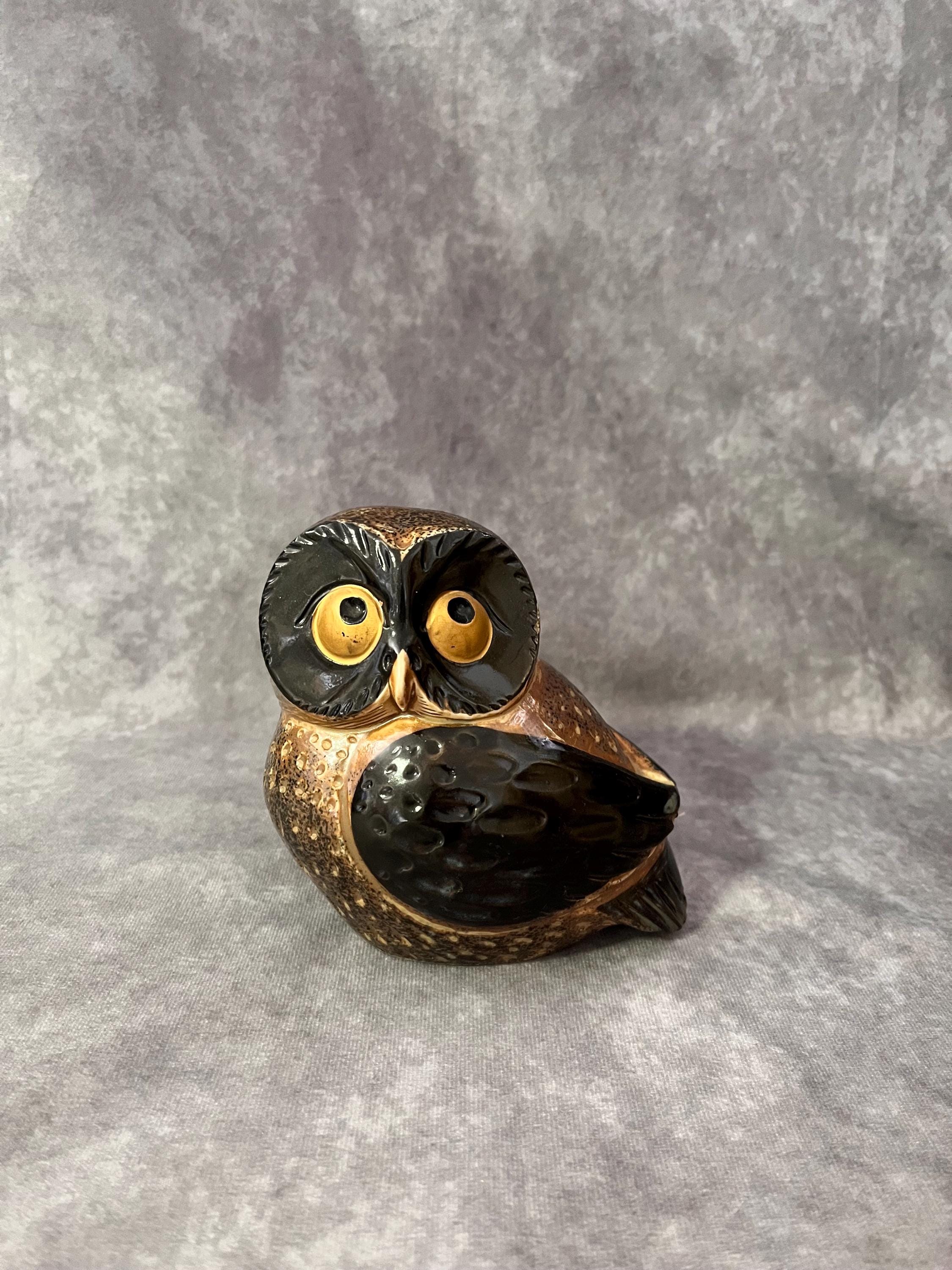 Vintage 1960s Ceramic Owl Made in Japan