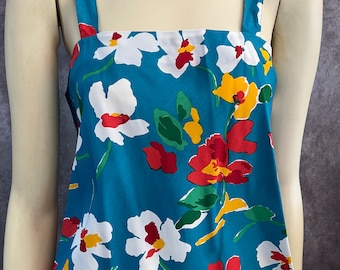 Vintage Floral Cami Blouse Size Small
