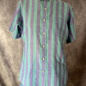 Vintage 90s Striped Shirt by Arrow Size Large