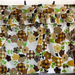 1970s Kitchen Curtains Set of 5