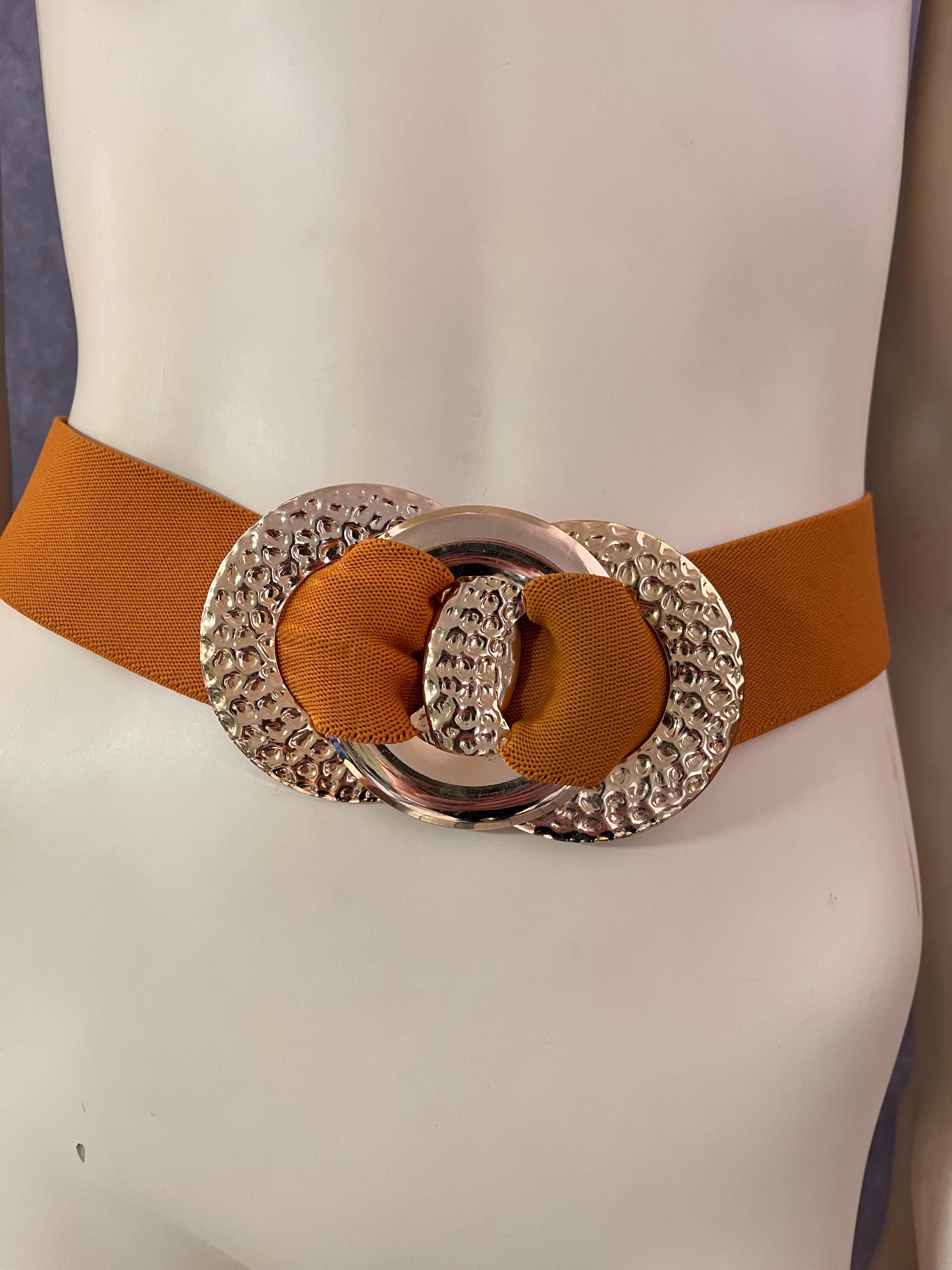 Vintage Womens Scale Serpentine Belt Stretchy Bronze Retro Fashion Statement Vintage Statement Belts Stretchy - Etsy main image 3
