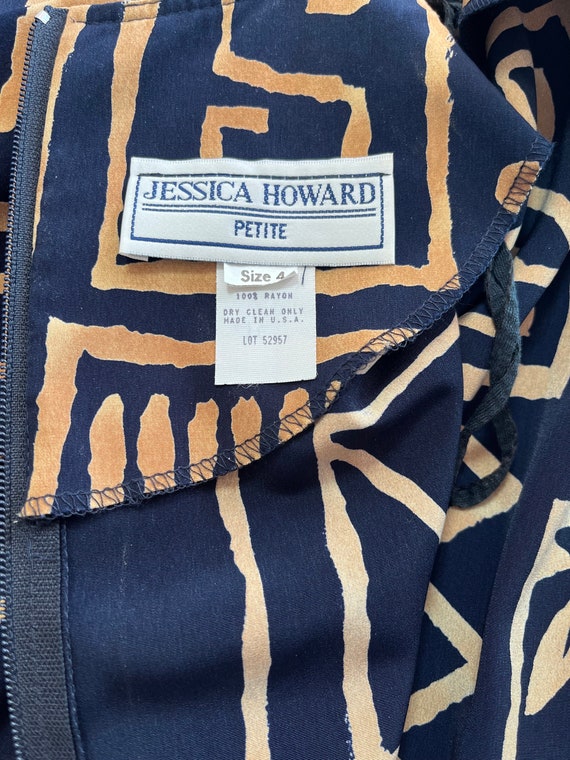 Vintage 90s Jessica Howard Sheath Dress Size 4 - image 6