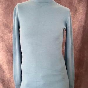 Vintage 1970s Mock Turtleneck Sweater Size Medium
