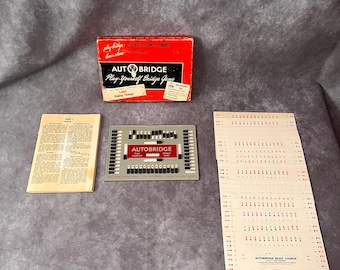 Vintage 1959 Auto Bridge Game * Complete * - Etsy
