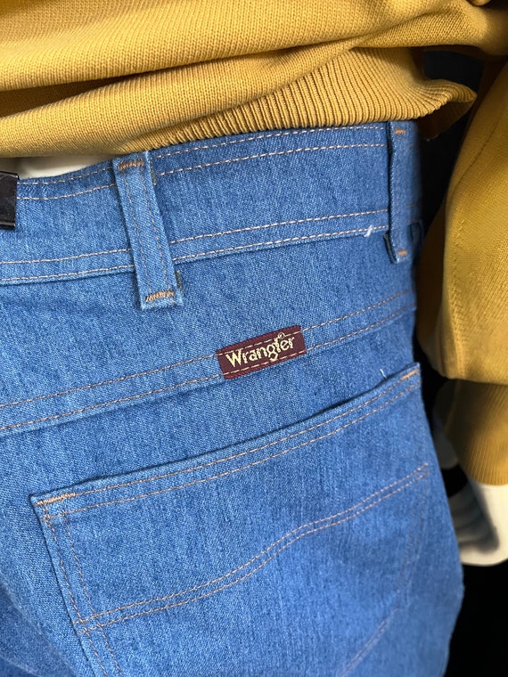 Men's Vintage 1970s Wrangler Jeans Size 38 x 29 - image 4
