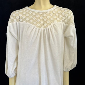 Women&#39;s Vintage White Terry Cloth Bathing Suit Coverup Size Large