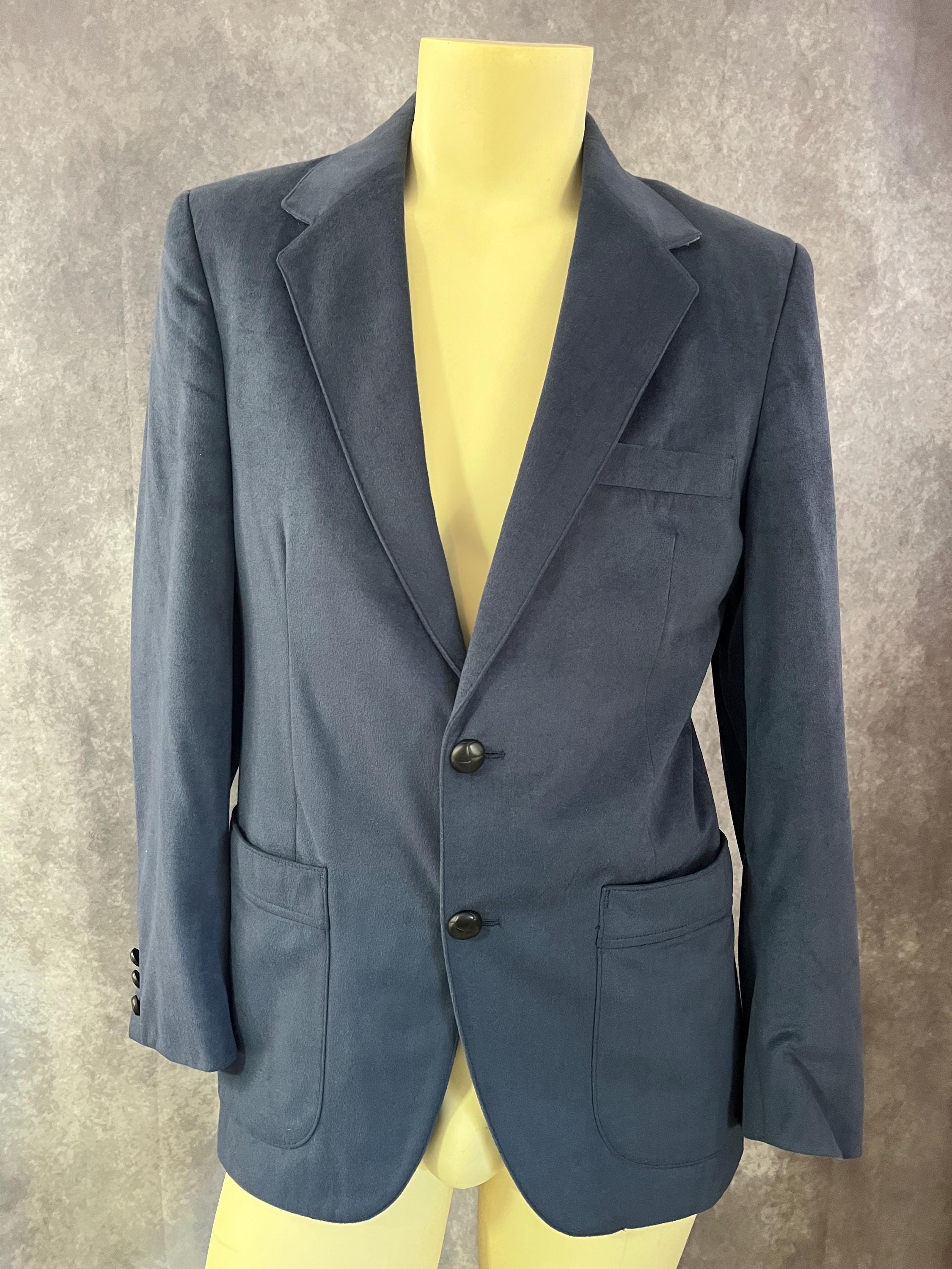 Men's Navy Blue Vintage Sports Jacket Size 40 - Etsy