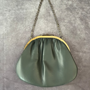 Bolso de noche vintage con cadena dorada