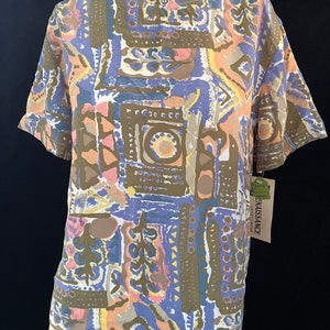 Women&#39;s Vintage 1980s Short Sleeve Top Small