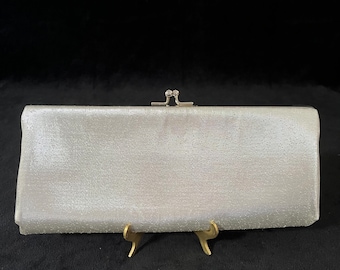 Vintage Silver Evening Bag Clutch Purse