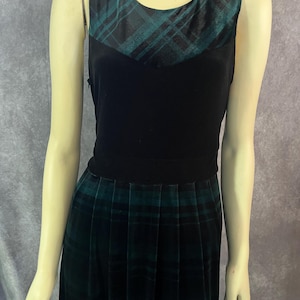 Vintage 80er Jahre Samt Kleid Gr. L