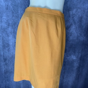 1980s Yellow Allison Daley Skirt Size 10