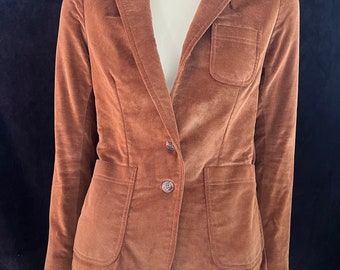 Women's Vintage Brown Blazer Size Small