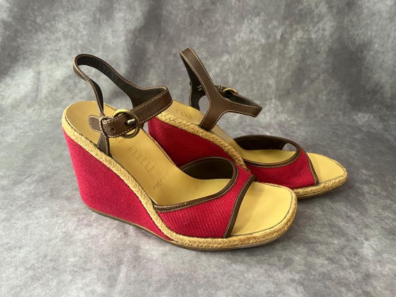 Y2K Miu Miu Wedge Heels Size 35 - image 3