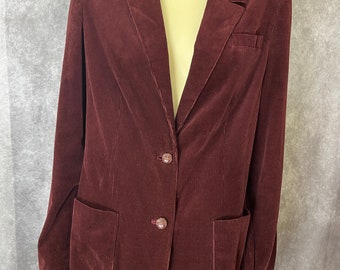 Women's Vintage Corduroy Blazer Size 16