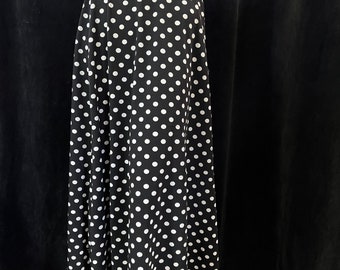 Vintage Polka Dotted Maxi Skirt Size X-Large