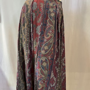 Vintage 80s Maxi Skirt Size Large