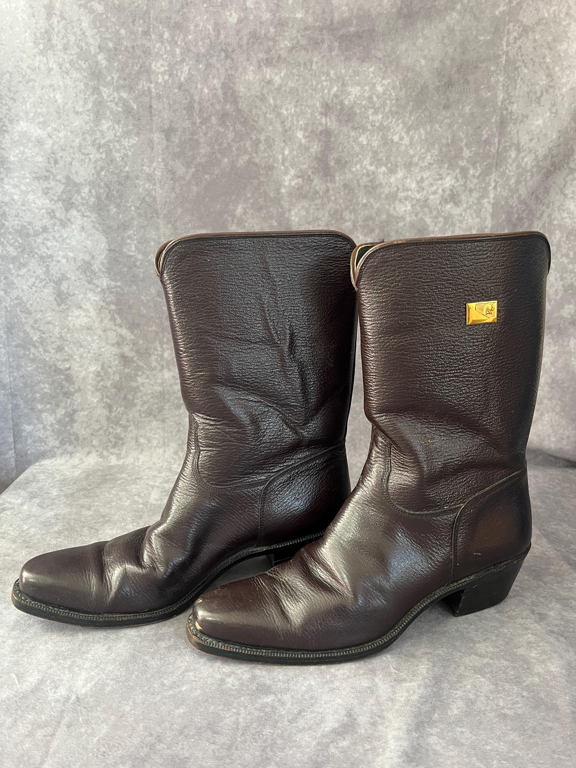 ヴィンテージ 1970 年代 ブラウン ブーツ サイズ 38 - Etsy 日本