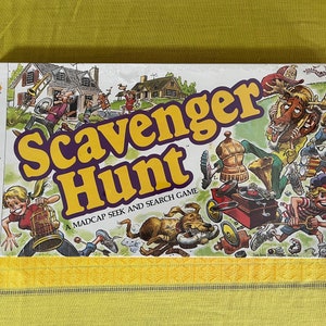 Vintage 1980s Scavenger Hunt Board Game