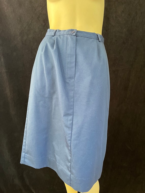 Vintage 70s/80s Navy Blue Skirt - image 2