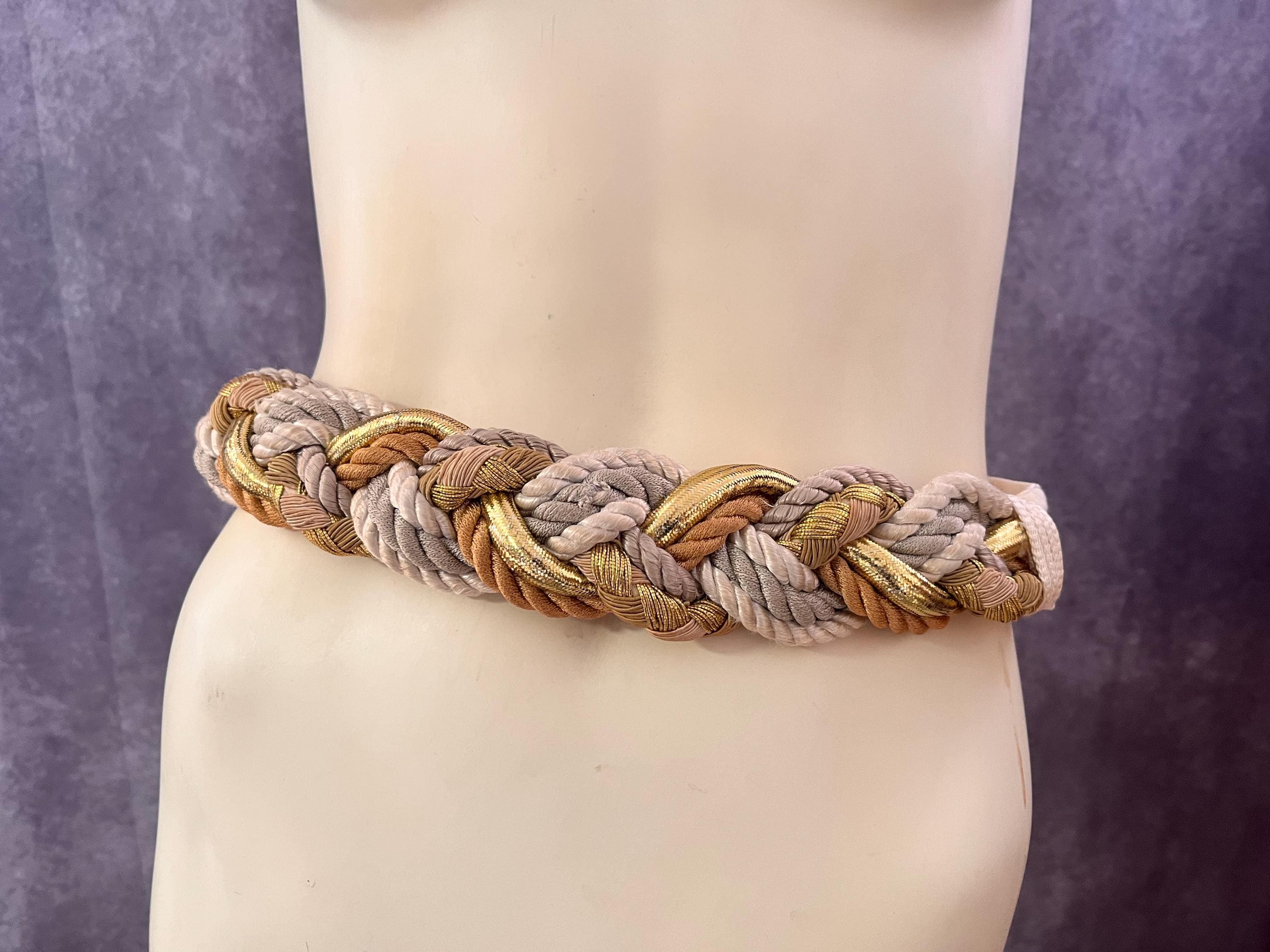 80s Braided Rope Belt - Etsy display picture 1