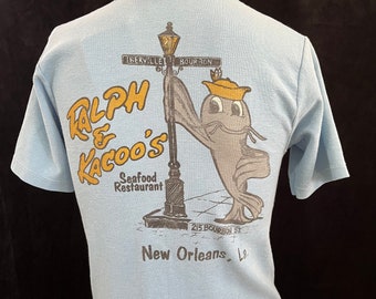 Vintage 1970s Ralph & Kacoo's Restaurant New Orleans French Quarter