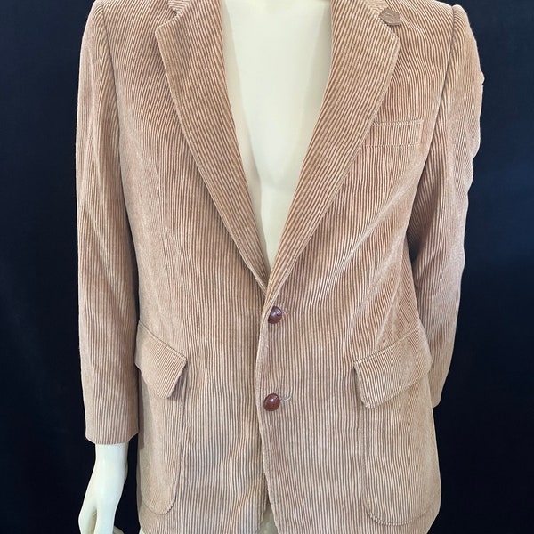 Blazer en velours côtelé vintage pour hommes Taille 40