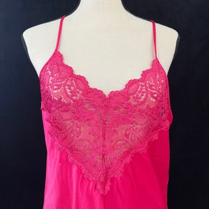 Women's Vintage 90s Pink Nightie Lingerie Size Large