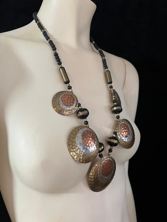 Vintage Mixed Metal Necklace - image 5
