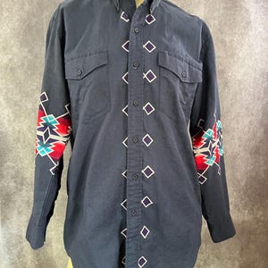 Vintage 80s Roper Button Down Shirt Size Medium