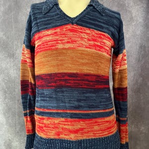 Vintage 1970s Space Dye Sweater Size Small