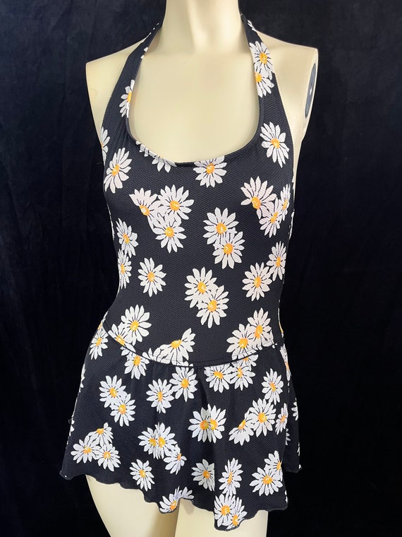 Vintage 1970s Cole of California Daisy Swimsuit S… - image 1