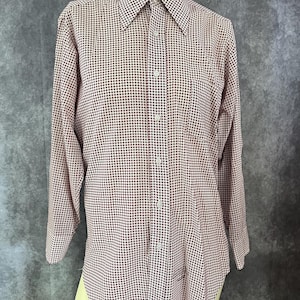 Vintage 1970s Button Down Shirt Size 32