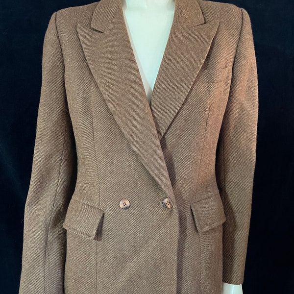 Women's Vintage 70s Anne Klein Wool Blazer Size 10