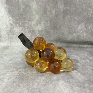 Vintage MCM Lucite Amber Bunch