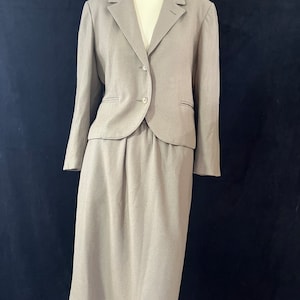 Women&#39;s Vintage 1970s Wool Skirt Suit Size 12