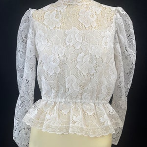 Vintage Edwardian Style Lace Blouse