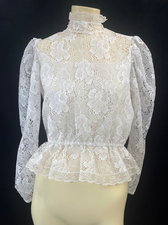 Vintage Edwardian Style Lace Blouse