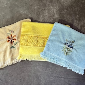 Set of 3 Vintage Hand Towels