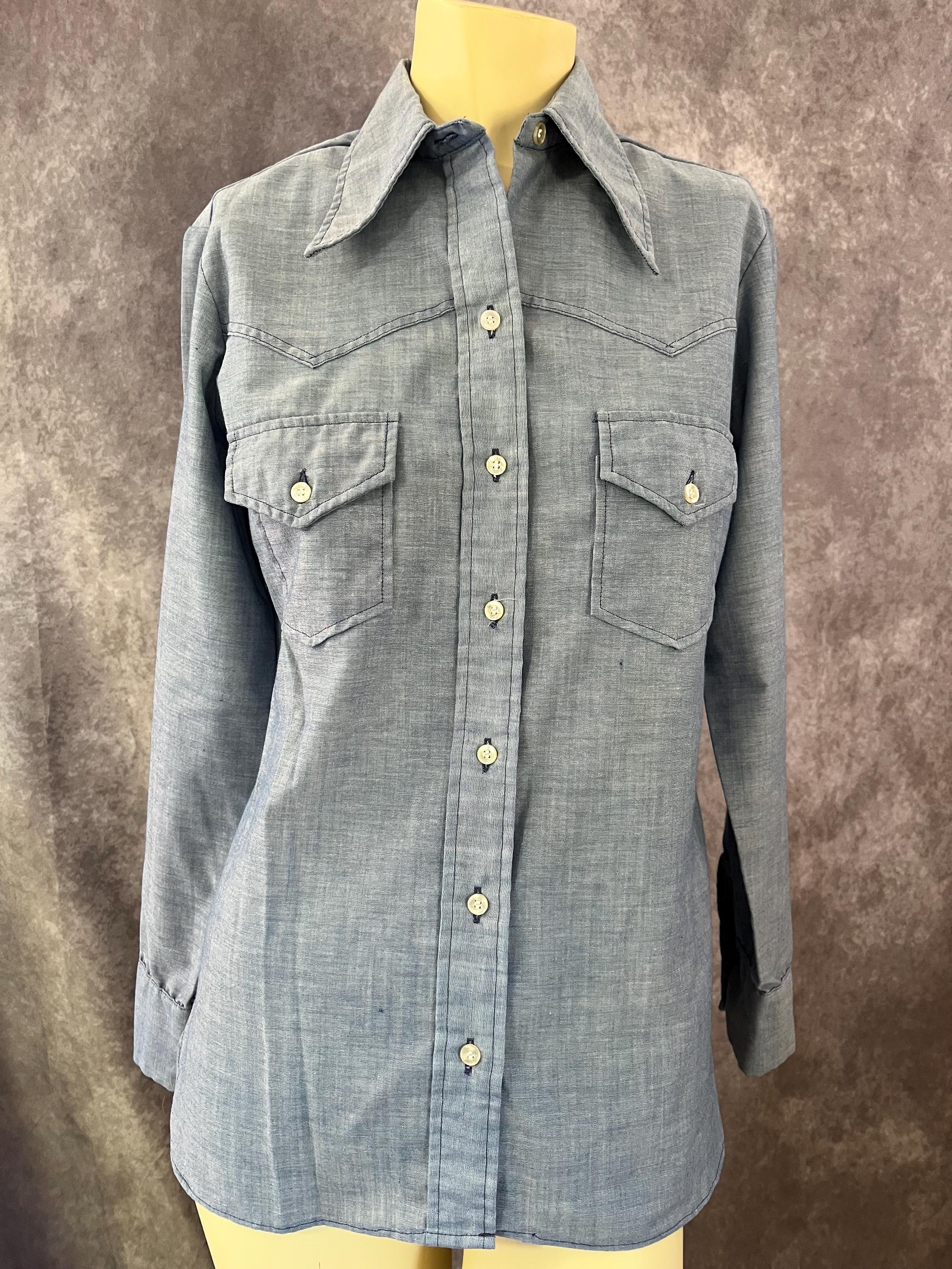 70s Wrangler Shirt - Etsy 70s Wrangler Shirt - Etsy