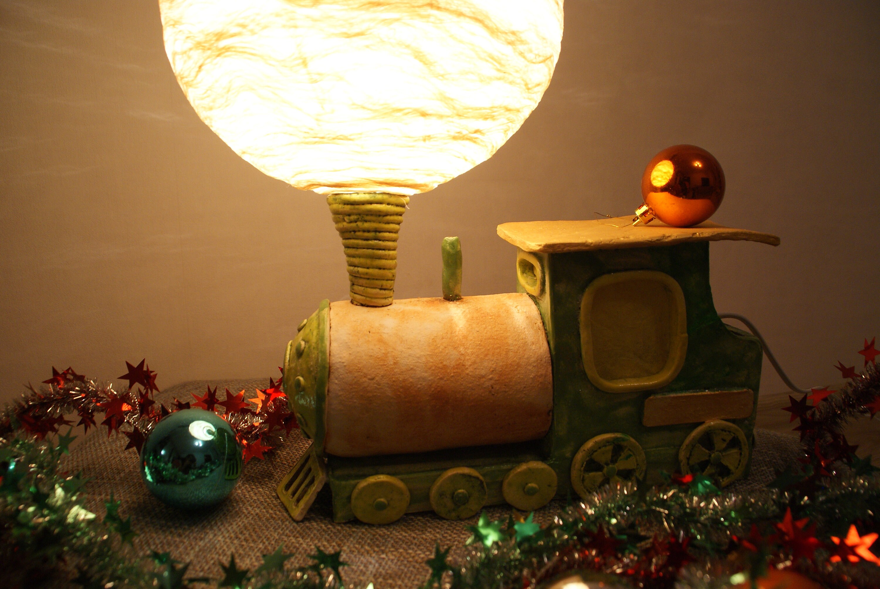 Child lamp Steam Train Night Light Bedside lamp Etsy
