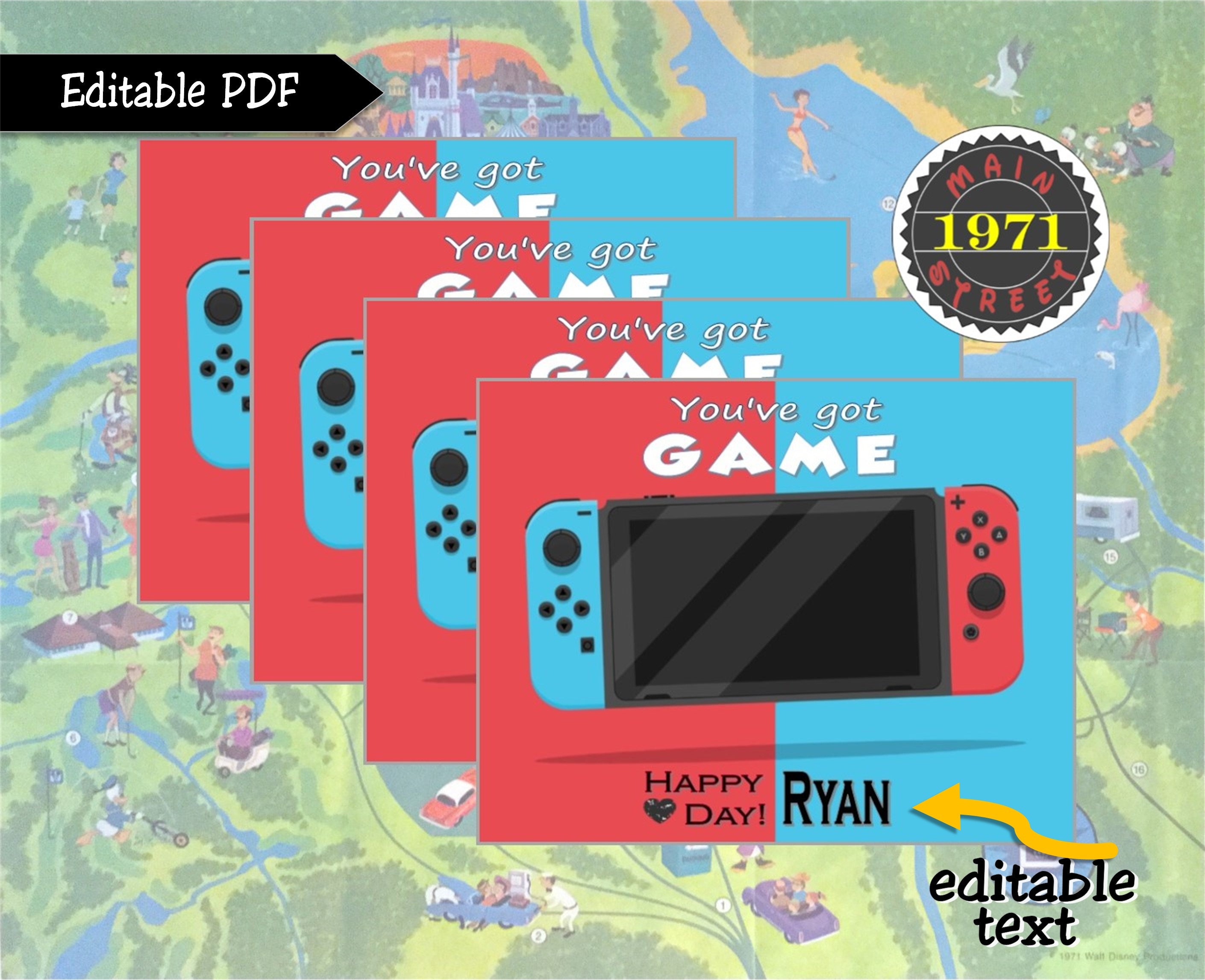 Editable PDF || Video Game Console || You’ve Got Game || Valentine's ...