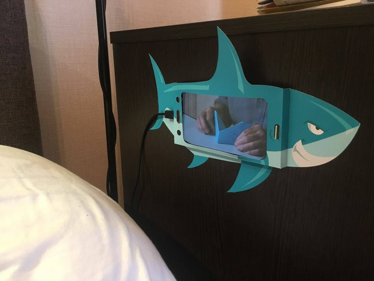 Paper shark phone holder digital files Etsy